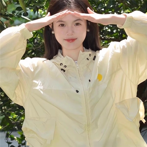 原野空间绿色防晒衣女2025新款夏季轻薄外套防紫外线小个子防晒服