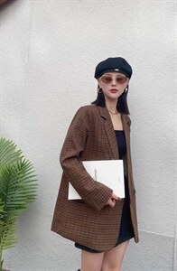 春装新款韩版休闲刺绣款西装图片