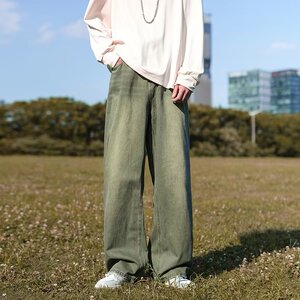 牛仔裤男秋季潮大码休闲裤子高街N5005P45图片