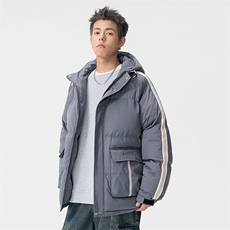 男士棉衣户外青少年连帽冲锋衣口袋棉服外套，男装棉衣，星座1206（原A206）