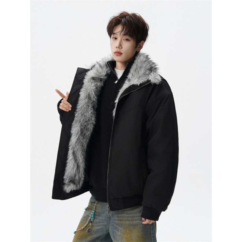 1506-1/MS60261/P90潮牌冬季座山雕加厚立领棉服男美式复古情侣,男装棉衣,星座1506-1