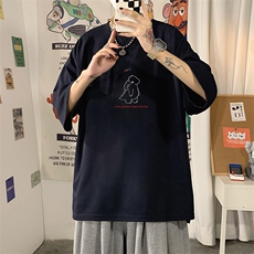 Q11140-P30春夏季七分袖t恤男大码五分袖男短袖中袖，男装T恤，电商A040