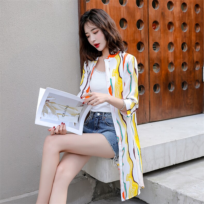 2025年新款披肩夏季配裙子洋气外搭开衫超仙七分袖防晒衫上衣女，女装防晒衣，尚羽泽网红店