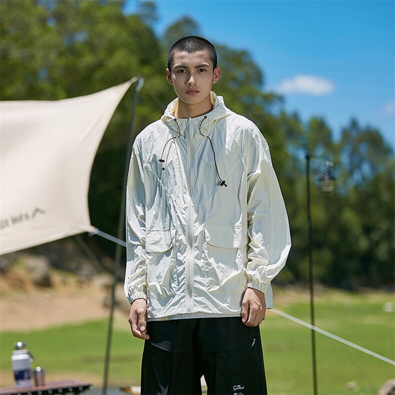 夏季连帽防晒衣潮流宽松休闲上衣A161-2350-P65，男装防晒衣，电商A161