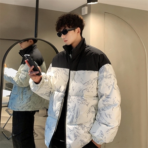90%白鸭绒羽绒服男冬季美式高街潮牌休闲长款加厚保暖情侣款外套图片