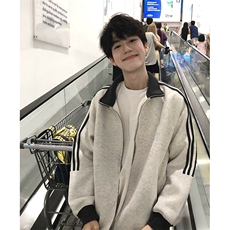 抖音得物高品质美式高街重磅结构设计拼接织带立领卫衣外套CM42，女装短外套，电商A486-1