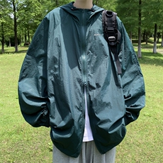 双拉链防晒衣服男夏季防紫外线冲锋衣户外钓鱼潮牌夹克F0121-P37，男装夹克，星座308B-2
