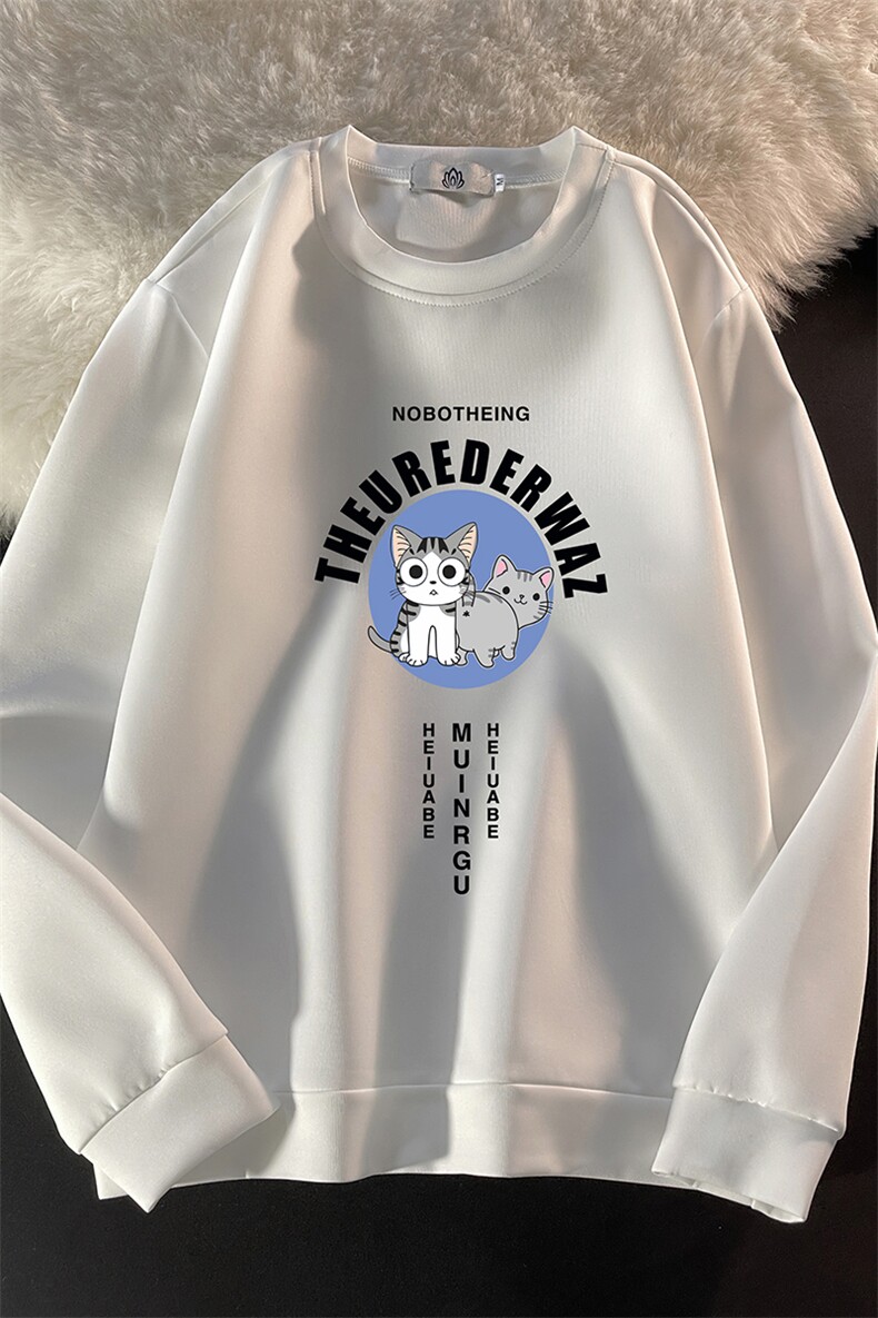 T4160-P25加绒款-P35简约帅气百搭长袖t恤男大码胖子卫衣,男装卫衣,电商A040