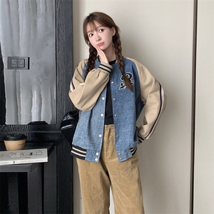 2023年秋季牛仔拼接棒球服82395-P145-K188图片