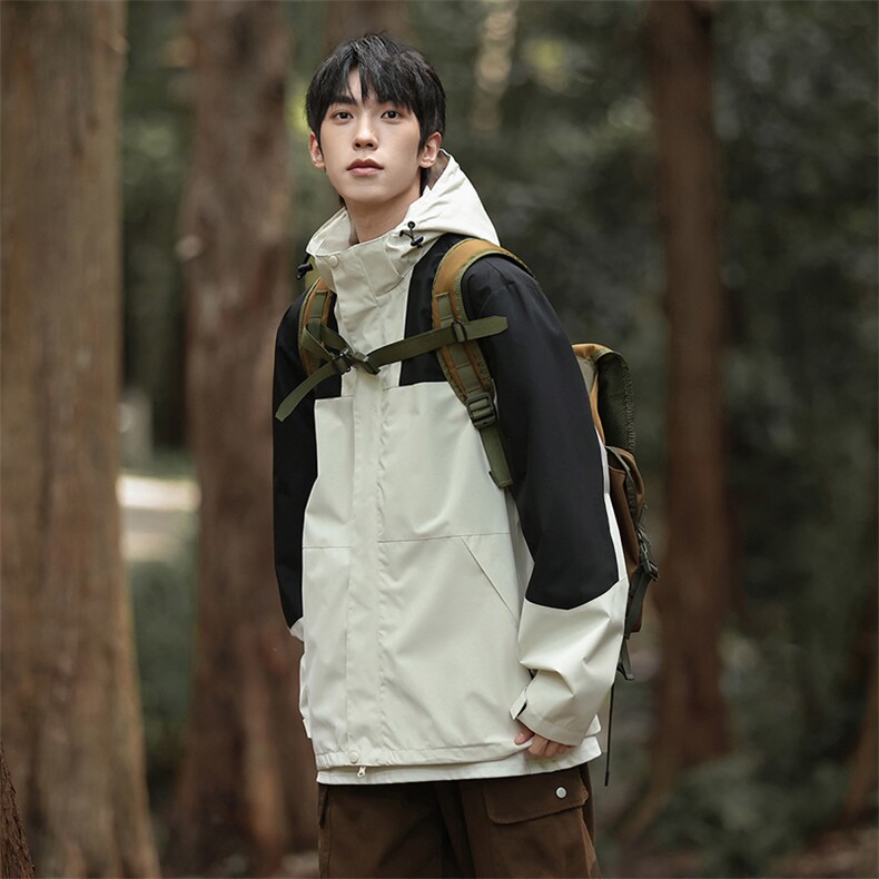 山系森林风秋季冲锋衣夹克潮宽松大码外套A436-6188-P75控价109,男装夹克,电商A436