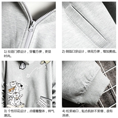 KS21115-P38加绒款-P43连帽开衫卫衣男运动外套大码班服网格，男装卫衣，电商A040A