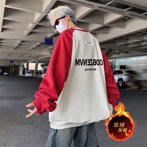 抖音得物高品质重磅二开全棉阔版支持退换 360克插肩圆领卫衣0104图片