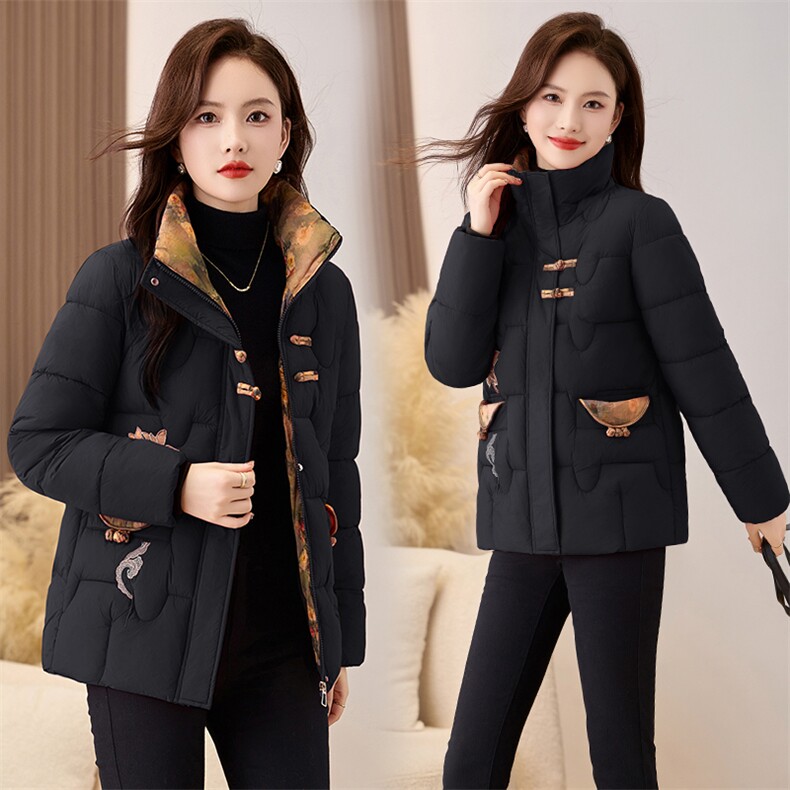2025年冬季中式古典风棉服现货图片