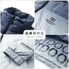 羽绒服男士冬季新款轻薄保暖中青年男装立领休闲白鸭绒冬装外套男，男装羽绒服，电商B212（原钱塘6029）