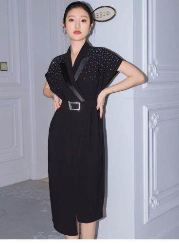 【92107】欧货气质满天星连衣裙，女装连衣裙，迪盛靓点