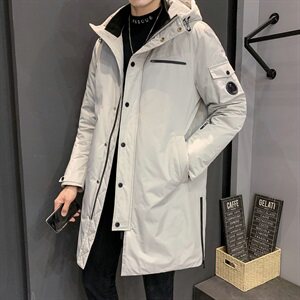 男士羽绒服2020冬季新款潮牌中长款加厚外套DS581T图片