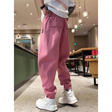 ins慵懒秋冬新款潮牌加绒休闲男士卫裤简约新款潮流流行时尚百搭，男装休闲裤，星座506A