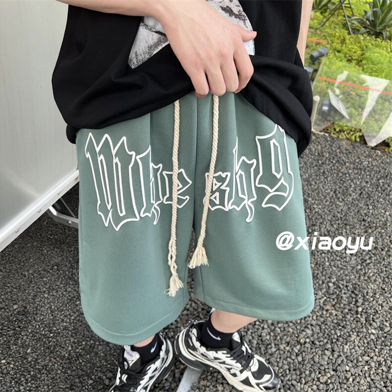 XZ616夏季新款麻绳字母发泡休闲短裤五分裤TY359P45控55,男装休闲裤,星座512A（原616）