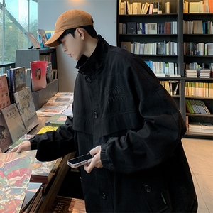 春季潮牌ins复古休闲工装外套男宽松情侣夹克衫上衣JK09206-P58图片