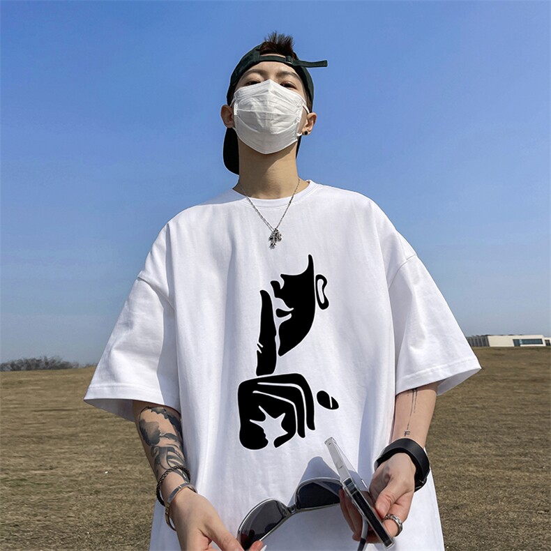 量大优供视频220克美式短袖t恤T2920得物直播有280克品质,男装T恤,电商A486