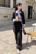 现货！主推2025秋装新款休闲运动条纹两件套，女装套装/套裙，琦鑫阁（原依鑫阁）