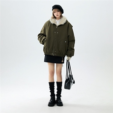 CLEANFIT座山雕棉服美式高街设计感重磅连帽外套A170-M899-TP110，男装棉衣，电商A170