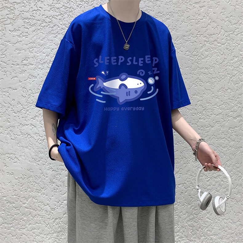 华夫格t恤男短袖男大码五分袖HT73453-P22,男装T恤,电商A040
