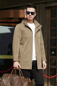 2023年春款休闲时尚高端男士外套上衣风衣夹克P325图片