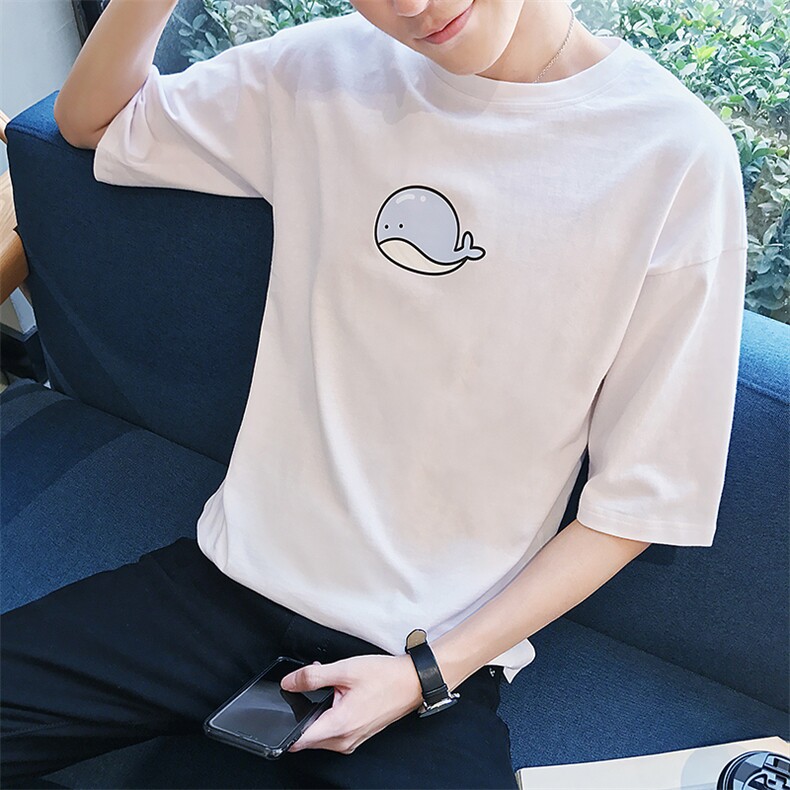 2021春夏宽松半袖体恤男装时尚短t男士圆领休闲短袖T恤DJ693TP25,男装T恤,电商A102