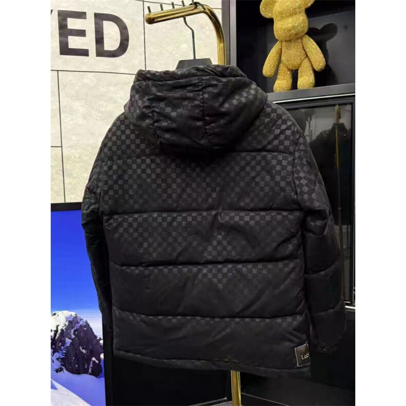 (网图)轻奢连帽棉服高端羽绒棉冬季新款胸标男士313B-JK98108-110,男装棉衣,星座313B