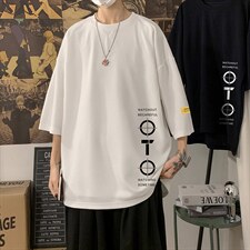 Q11114-P30春夏季七分袖t恤男大码五分袖男短袖中袖，男装T恤，电商A040