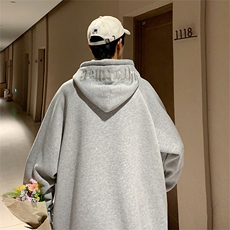 HQ1165-TP65控价88秋季新款字母刺绣卫衣男港风百搭连帽上衣，男装卫衣，电商A102-1