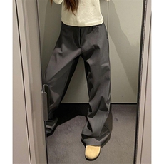 抖音品质现货廓形弯刀休闲褶皱直筒西裤610A-1-YX281-P48，男装西裤，星座610A-1
