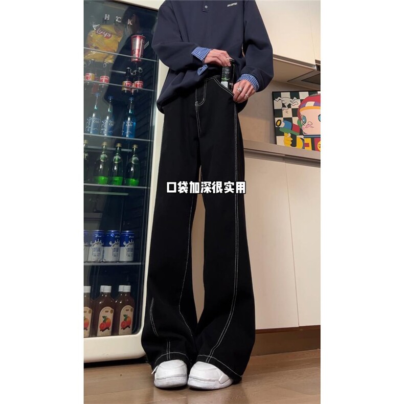 xz116-k16020-P39-网络图现货弯刀裤拼接现货牛仔裤,男装牛仔裤,星座116