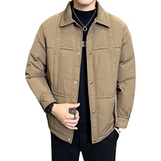 标90白鸭绒店主风高级感翻领轻奢休闲羽绒服外套M629-P285，男装羽绒服，电商A413