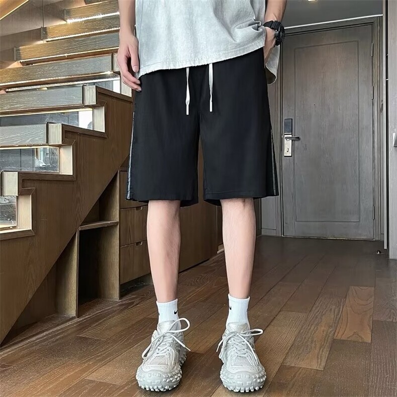 骑兵斜条纹短裤男士夏季宽松五分裤牛仔休闲裤子男D124,男装牛仔裤,星座1116A-1（原606A）