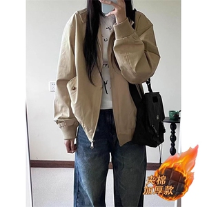 美式复古夹克外套新款宽松立领男女款上衣潮M800-P66图片