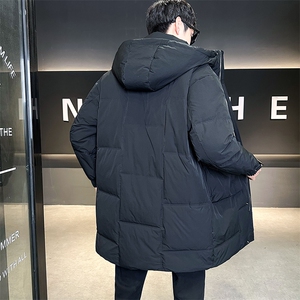 标50极寒厚款中长款羽绒服男2025新款连帽外套B240-YR8173-P265图片