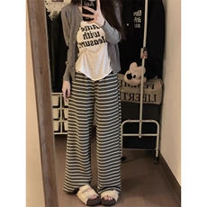 休闲针织高腰条纹休闲裤ZK0251-P48，男装休闲裤，星座313A(原308A-2)
