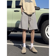 B221美式ins高街暗黑条纹短裤五分裤LK25471-特P18控38，男装牛仔裤，电商B221