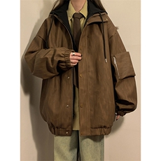 秋季皮衣美式潮牌青少年百搭夹克情侣春装外套XZ102B-1-JK2562P95，男装皮衣，星座102B-1