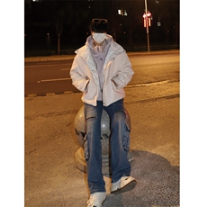 （自家图）棉衣男冬季新款宽松加厚ins潮纯色棉服MA118-P100，男装棉衣，星座1109-3