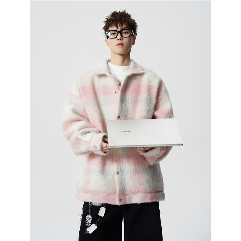 现货DSA059-MN7886-P98控128重磅毛呢大衣高克重宽松外套560g，男装毛呢大衣，电商A059