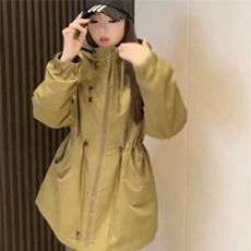 冲锋衣外套女2025秋季新款设计感小个子休闲收腰时尚百搭上衣夹克，男装夹克，星座1210-1