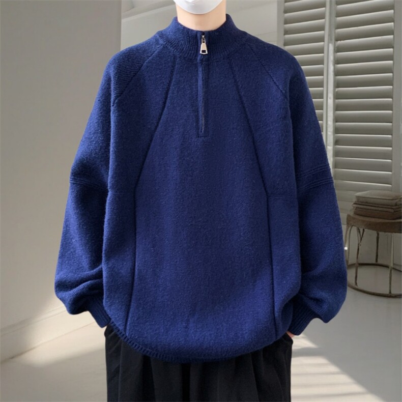 时尚百搭毛衣保暖男春秋美式潮牌宽松休闲针织衫BX736-P65，男装针织衫/毛衣，星座1105-3