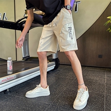 社会小伙夏季男士工装短裤帅气百搭潮牌五分裤C208-6703特P27控49，男装牛仔裤，电商C208