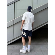 鲨鱼嘴贴布短裤高街五分裤男女2025夏季度假穿搭运动裤子KC3115，男装牛仔裤，星座1116A（原606A-3）