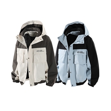 b228-j3155-p85校服配色冲锋衣，男装夹克，电商A016 (原B228)