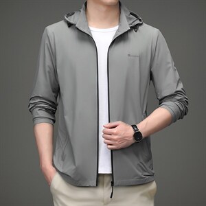 2023新款防晒衣男中青年男士防晒衣户外运动薄款透气上衣男装外套图片