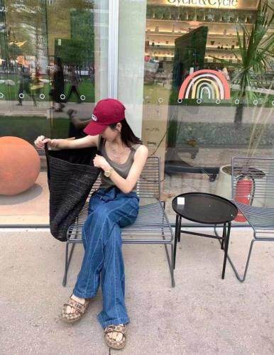 2021秋装新款牛仔阔腿牛仔裤，女装牛仔裤，8+9